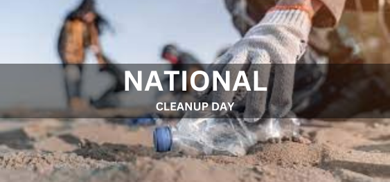 NATIONAL CLEANUP DAY [राष्ट्रीय सफाई दिवस]